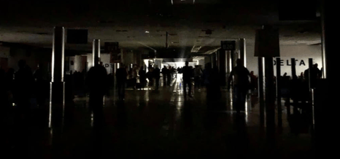 Airport blackout