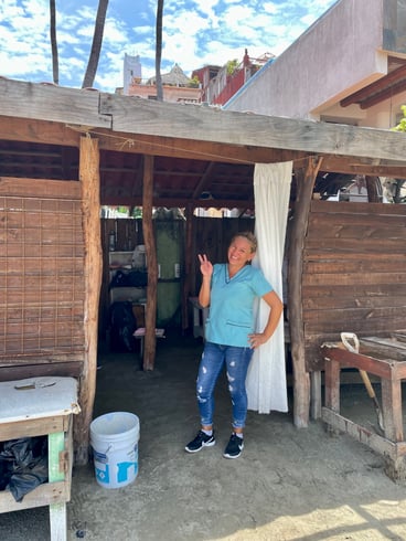 Beachside massage in Mexico