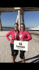 Crazy Kristen and Amy at NeoEndurance 5K