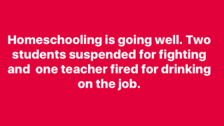 Homeschool FB post