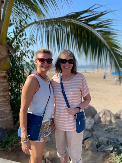 Kristen & mom Terry in Mexico