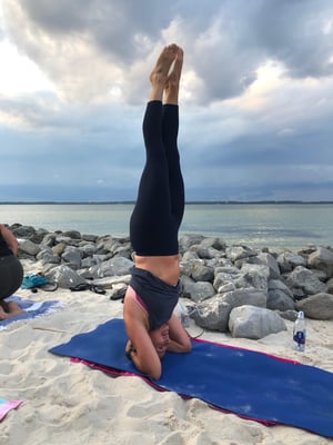 Kristen Marks headstand