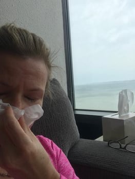 Kristen has a sinus infection