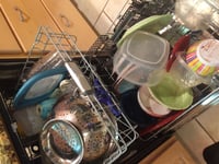 This is how my husband loads the dishwasher