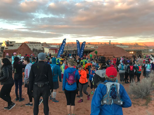 Race Start of the 2019 Antelope Canyon 55K